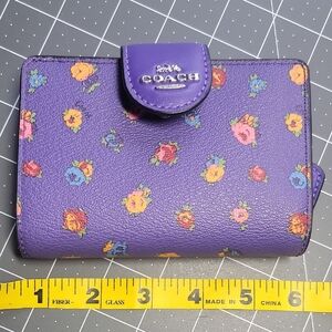 Coach Purple Floral Wallet
